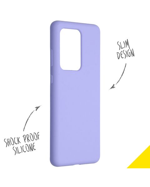 Liquid Silikoncase Lila für das Samsung Galaxy S20 Ultra