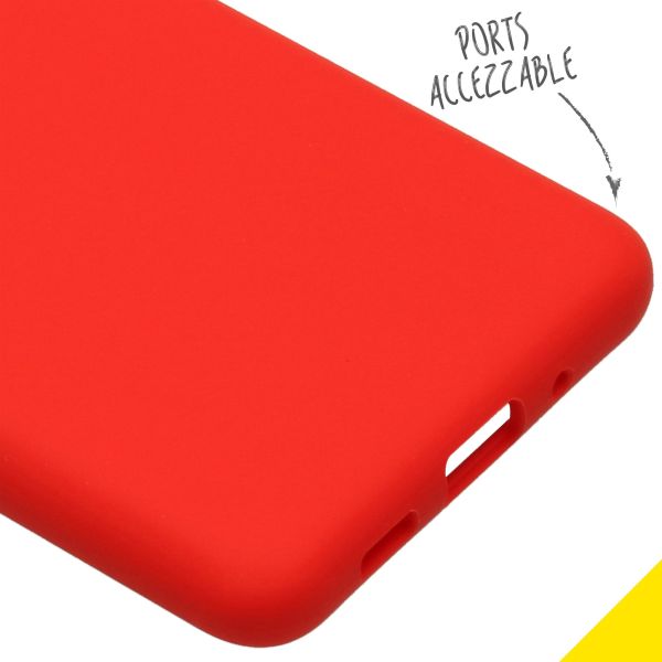 Liquid Silikoncase Rot  für das Samsung Galaxy S20 Ultra
