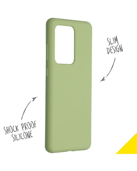Liquid Silikoncase Grün für das Samsung Galaxy S20 Ultra