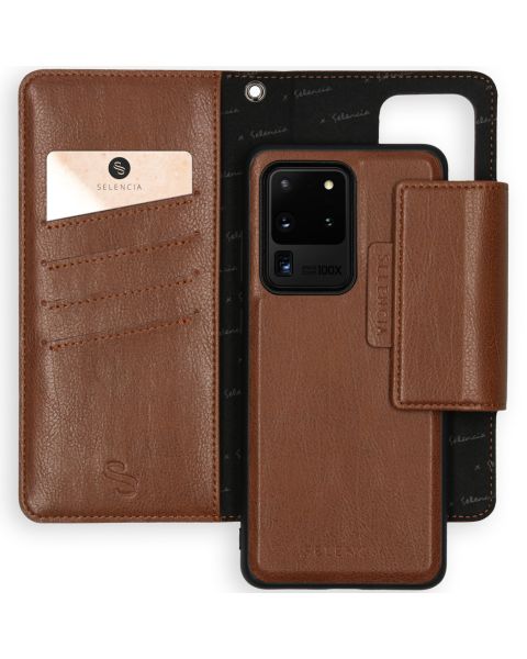 Selencia 2-in-1 Uitneembare Vegan Lederen Bookcase Galaxy S20 Ultra