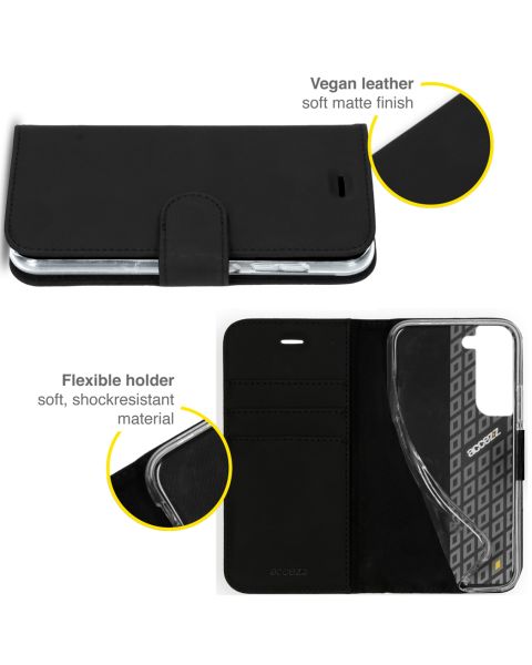 Samsung Galaxy S21 FE Hülle Wallet TPU Klapphülle  - Schwarz