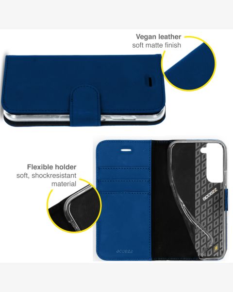 Samsung Galaxy S21 FE Hülle Wallet TPU Klapphülle  - Dunkelblau