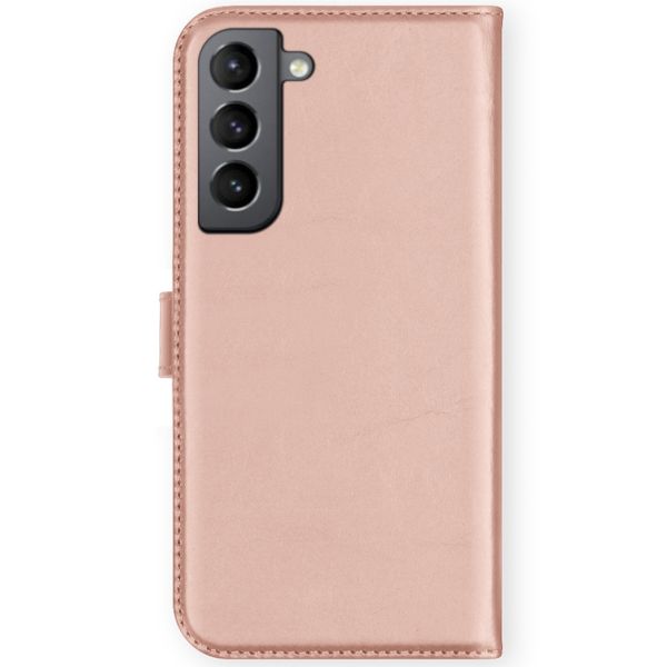 Samsung Galaxy S21 FE Hülle Echtleder Klapphülle  - Rosa