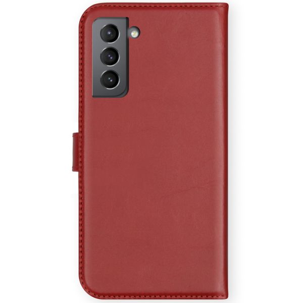 Echtleder Klapphülle für das Samsung Galaxy S21 - Rot