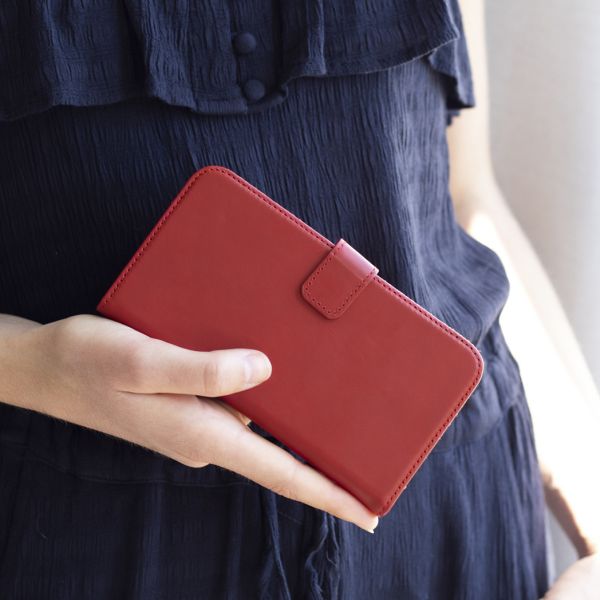 Echtleder Klapphülle für das Samsung Galaxy S21 - Rot