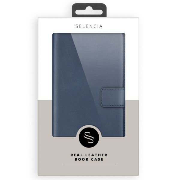 Echtleder Klapphülle für das Samsung Galaxy S21 - Blau
