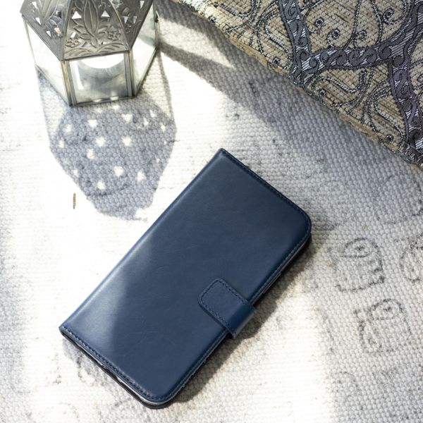 Echtleder Klapphülle für das Samsung Galaxy S21 - Blau