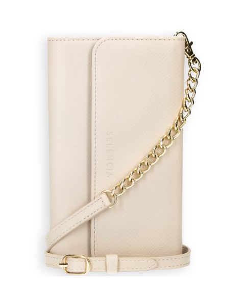 Selencia Tierra Uitneembare Slang Clutch Galaxy S21 - Wit / Weiß / White