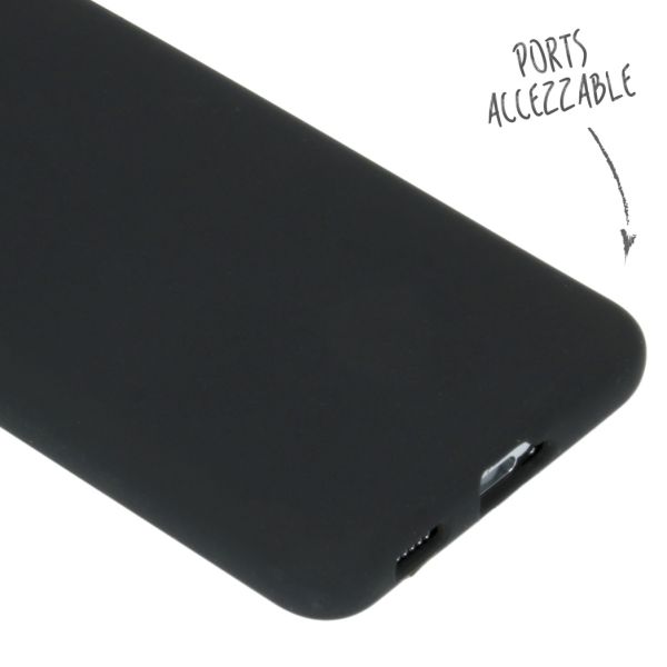 Liquid Silikoncase für das Samsung Galaxy S21 - Schwarz