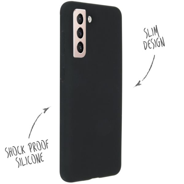Liquid Silikoncase für das Samsung Galaxy S21 - Schwarz