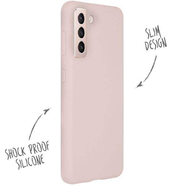 Liquid Silikoncase für das Samsung Galaxy S21 - Rosa