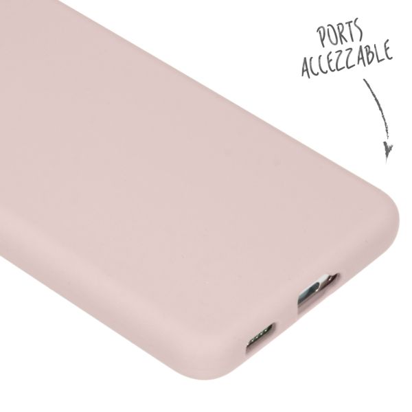 Liquid Silikoncase für das Samsung Galaxy S21 - Rosa