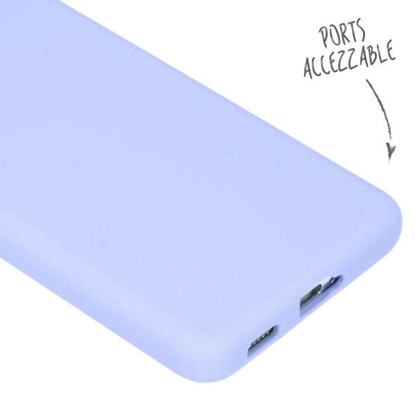 Liquid Silikoncase für das Samsung Galaxy S21 - Lila