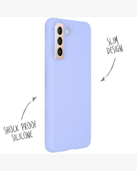 Liquid Silikoncase für das Samsung Galaxy S21 - Lila