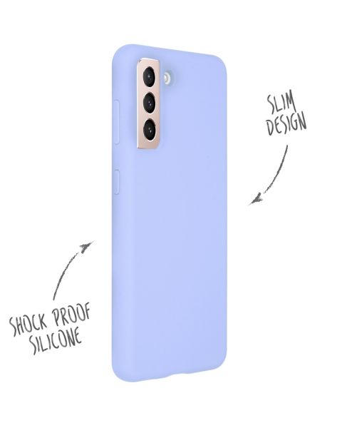 Liquid Silikoncase für das Samsung Galaxy S21 - Lila