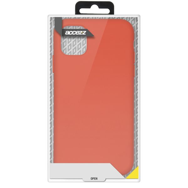 Accezz Liquid Silicone Backcover Samsung Galaxy S21 - Rood / Rot / Red