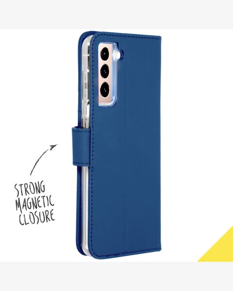 Wallet TPU Klapphülle für das Samsung Galaxy S21 - Dunkelblau