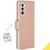 Wallet TPU Klapphülle für das Samsung Galaxy S21 - Roségold