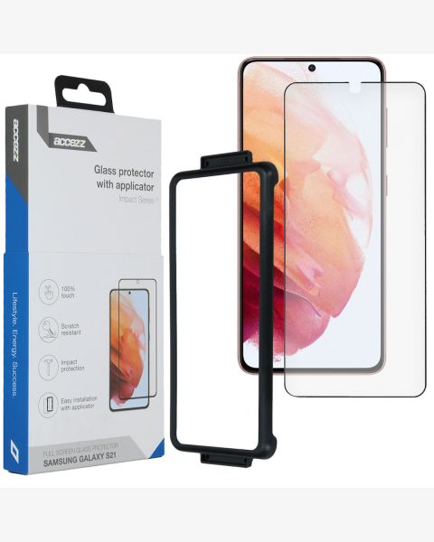 Glass Screenprotector + Applicator für das Samsung Galaxy S21