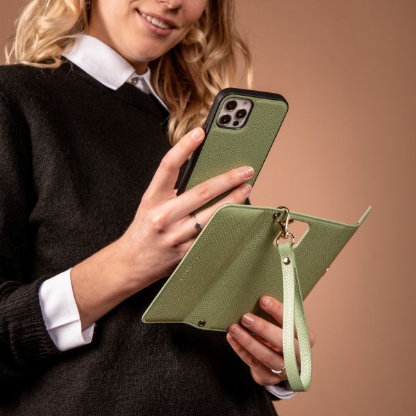 Selencia Tierra Uitneembare Slang Clutch Galaxy S21 Plus - Groen / Grün  / Green