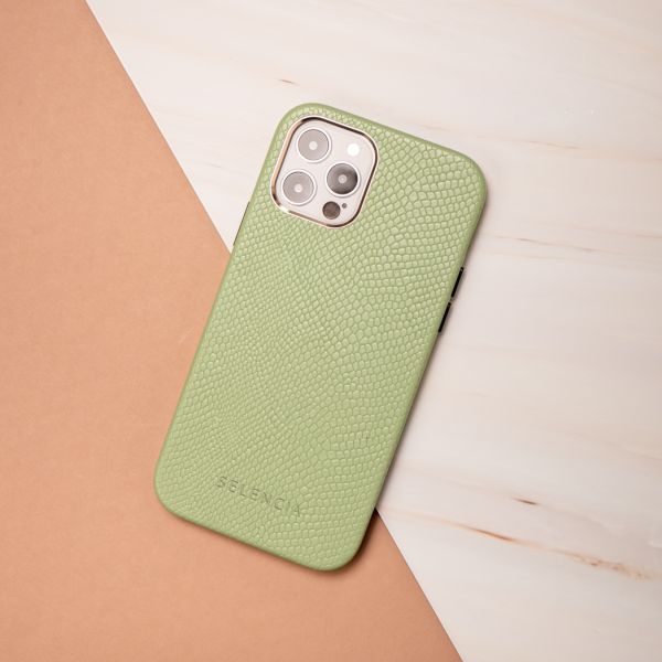 Selencia Gaia Slang Backcover Samsung Galaxy S21 Plus - Groen / Grün  / Green