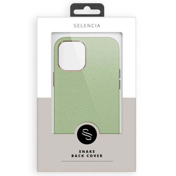 Selencia Gaia Slang Backcover Samsung Galaxy S21 Plus - Groen / Grün  / Green