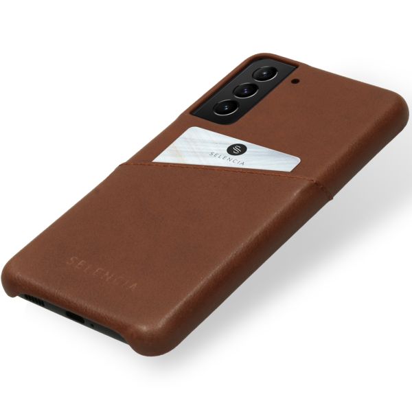 Selencia Vayu Vegan Lederen Backcover Samsung Galaxy S21 Plus - Bruin / Braun  / Brown