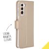 Accezz Wallet Softcase Bookcase Galaxy S21 Plus - Goud / Gold