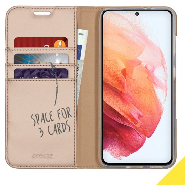 Wallet TPU Klapphülle für das Samsung Galaxy S21 Plus - Gold