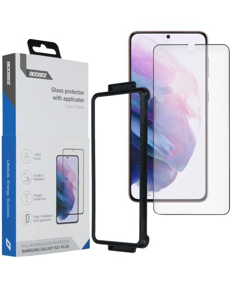Glass Screenprotector + Applicator für das Samsung Galaxy S21 Plus