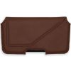 Accezz Real Leather Belt Case - Maat L - Bruin / Braun  / Brown