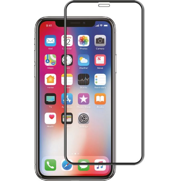 Gehärtetes Glas Premium Displayschutz iPhone Xs / X - Schwarz