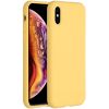 Liquid Silicone Backcover iPhone Xs / X - Yellow - Geel / Yellow