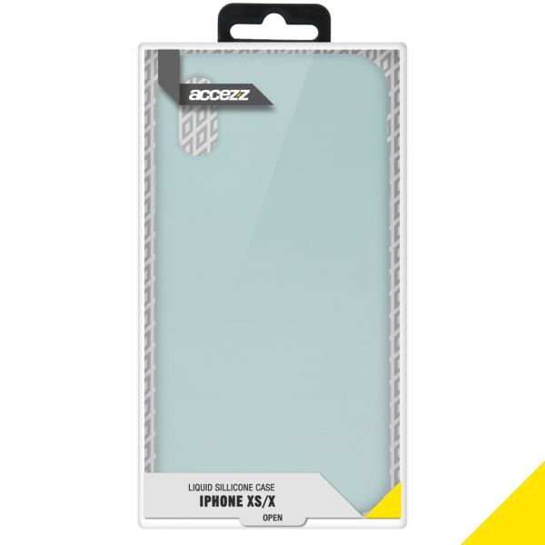 Liquid Silikoncase für das iPhone Xs / X - Hellblau