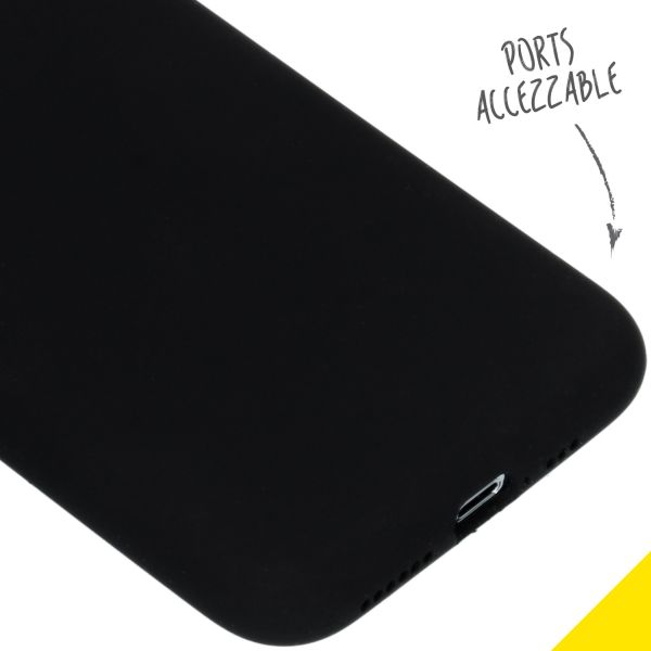 Liquid Silikoncase Schwarz für das iPhone Xs / X