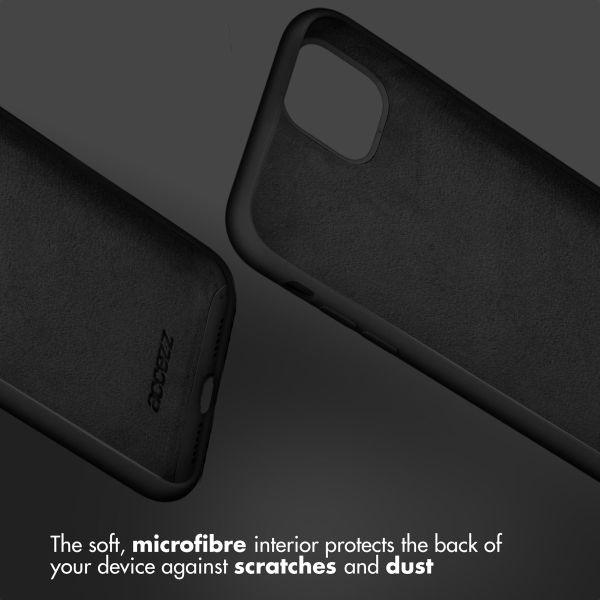 Liquid Silikoncase Schwarz für das iPhone Xs / X
