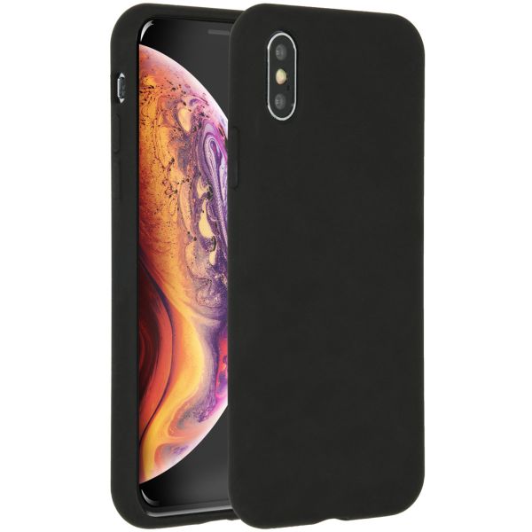 Liquid Silikoncase Schwarz für das iPhone Xs / X