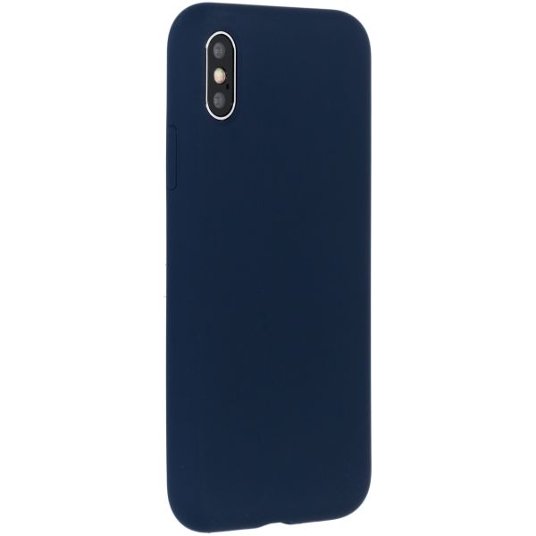 Liquid Silikoncase Blau für das iPhone Xs / X