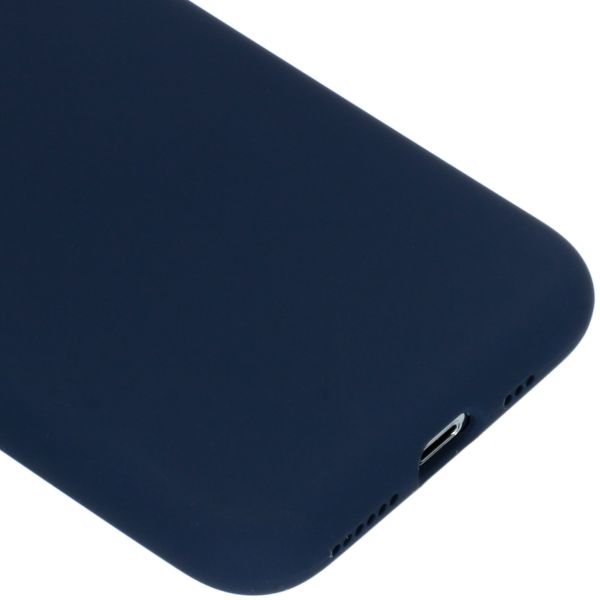 Liquid Silikoncase Blau für das iPhone Xs / X