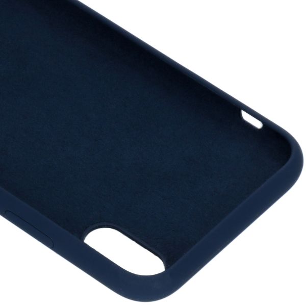 Liquid Silikoncase Blau für das iPhone Xs / X