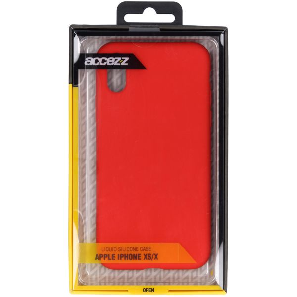Liquid Silikoncase Rot für das iPhone Xs / X