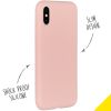 Liquid Silikoncase Rosa für das iPhone Xs / X