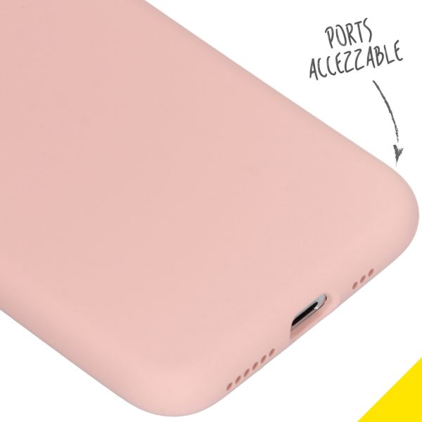 Liquid Silikoncase Rosa für das iPhone Xs / X