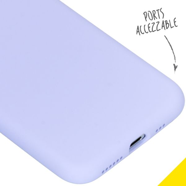 Liquid Silikoncase Lila für das iPhone Xs / X