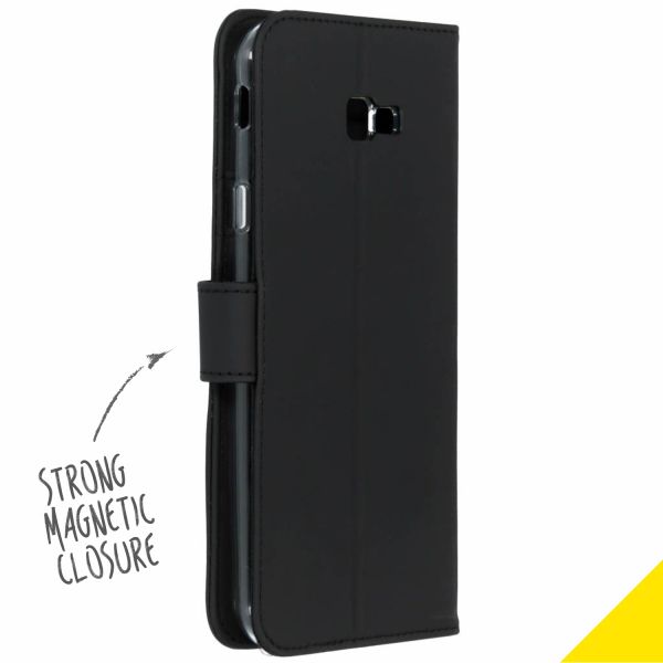 Wallet TPU Klapphülle Schwarz für das Samsung Galaxy J4 Plus