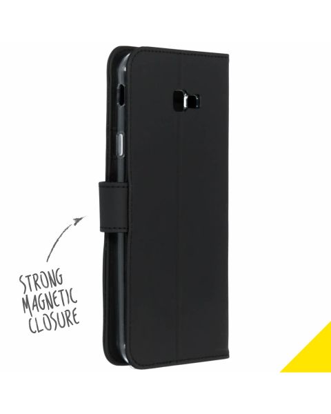 Wallet TPU Klapphülle Schwarz für das Samsung Galaxy J4 Plus
