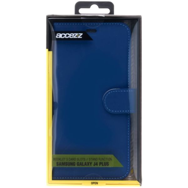 Wallet TPU Klapphülle Blau für das Samsung Galaxy J4 Plus