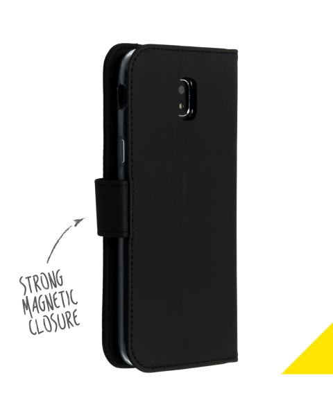 Schwarzes Wallet TPU Klapphülle für das Samsung Galaxy J5 (2017)