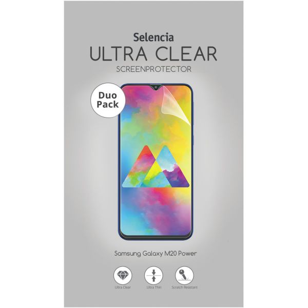 Duo Pack Ultra Clear Screenprotector Galaxy M20 Power - Screenprotector