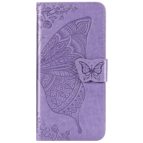 Vlinder Softcase Booktype Samsung Galaxy M20 Power - Paars